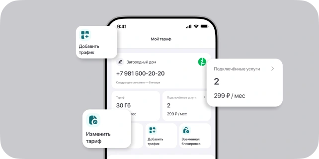 Контроль через приложение Смарт Кард